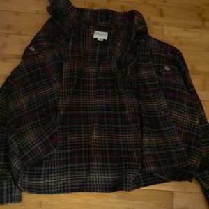 brown and black flannel